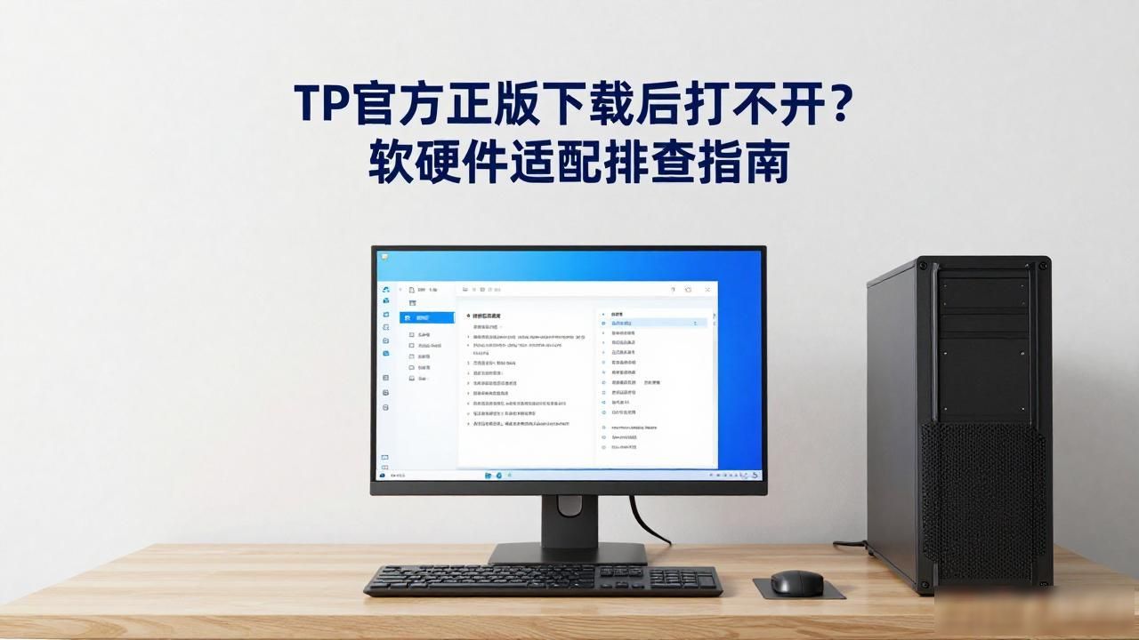 TP官方正版下载后打不开？软硬件适配排查指南