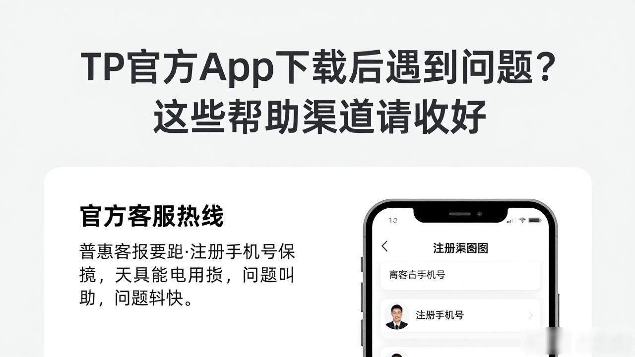 TP官方App下载后遇到问题？这些帮助渠道请收好