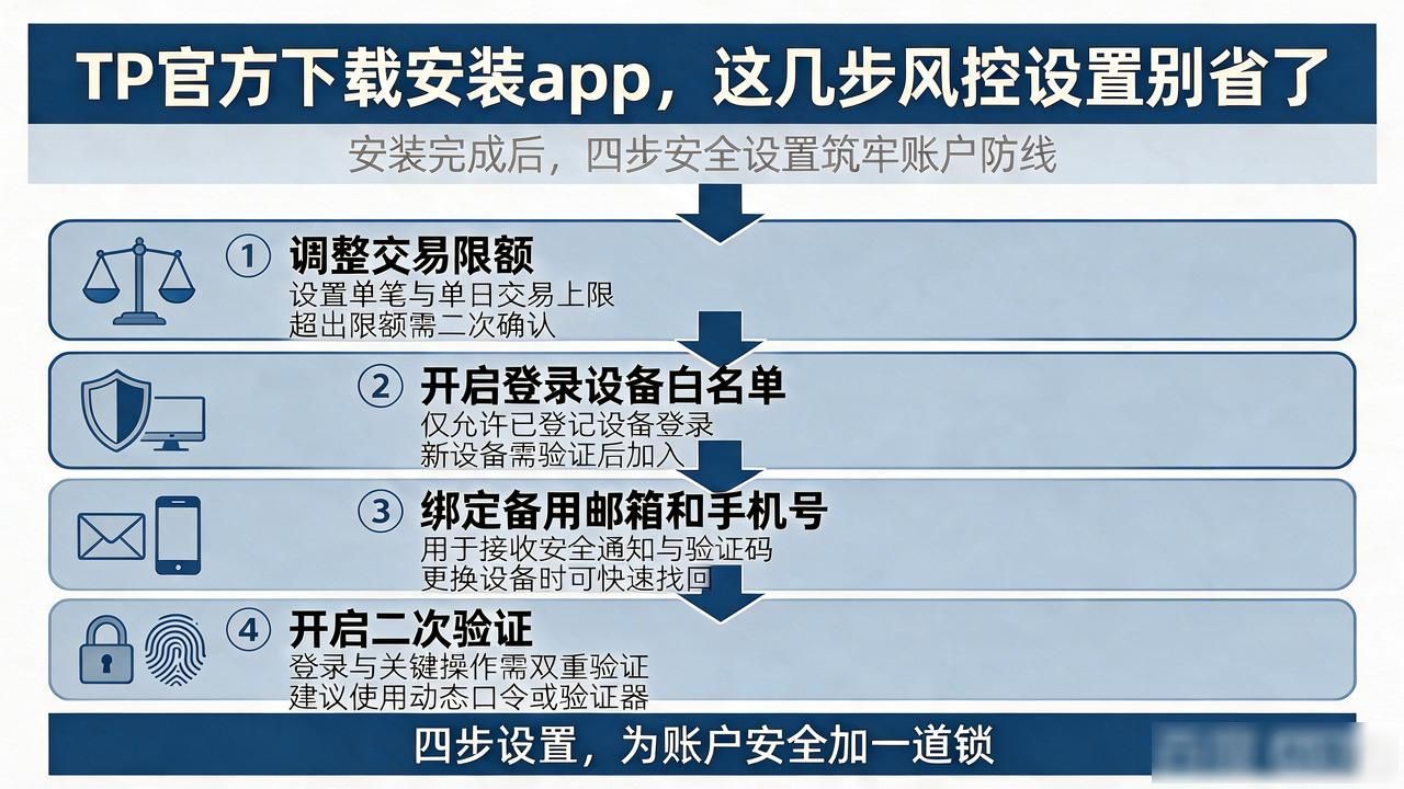 TP官方下载安装app，这几步风控设置别省了