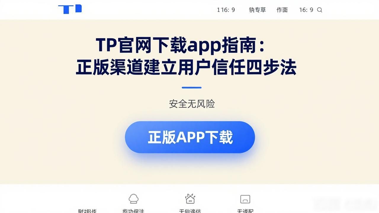TP官网下载app指南:正版渠道建立用户信任四步法