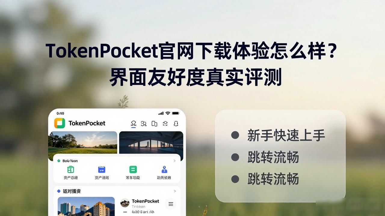 TokenPocket官网下载体验怎么样?界面友好度真实评测