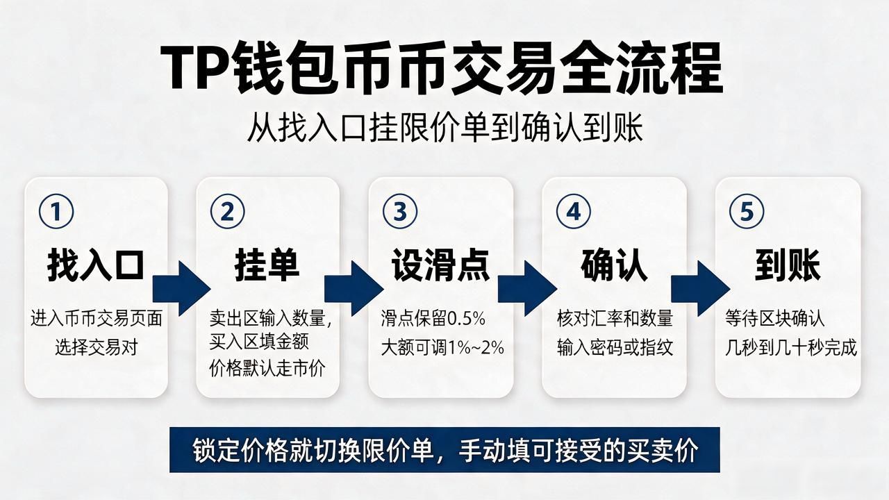 tp钱包怎么币币交易，从找入口挂限价单到确认到账全讲清楚