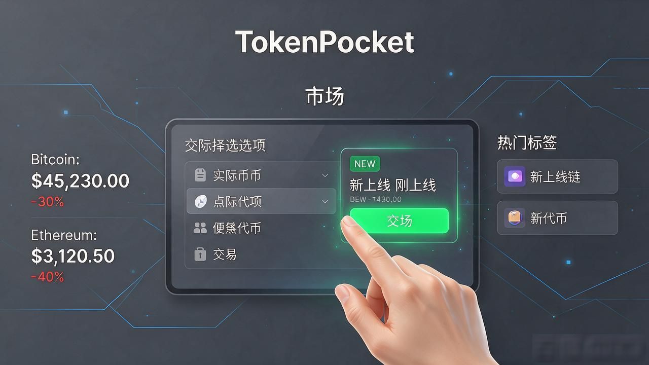 上tokenpocket官网首页找交易选项，这几个位置别忽略