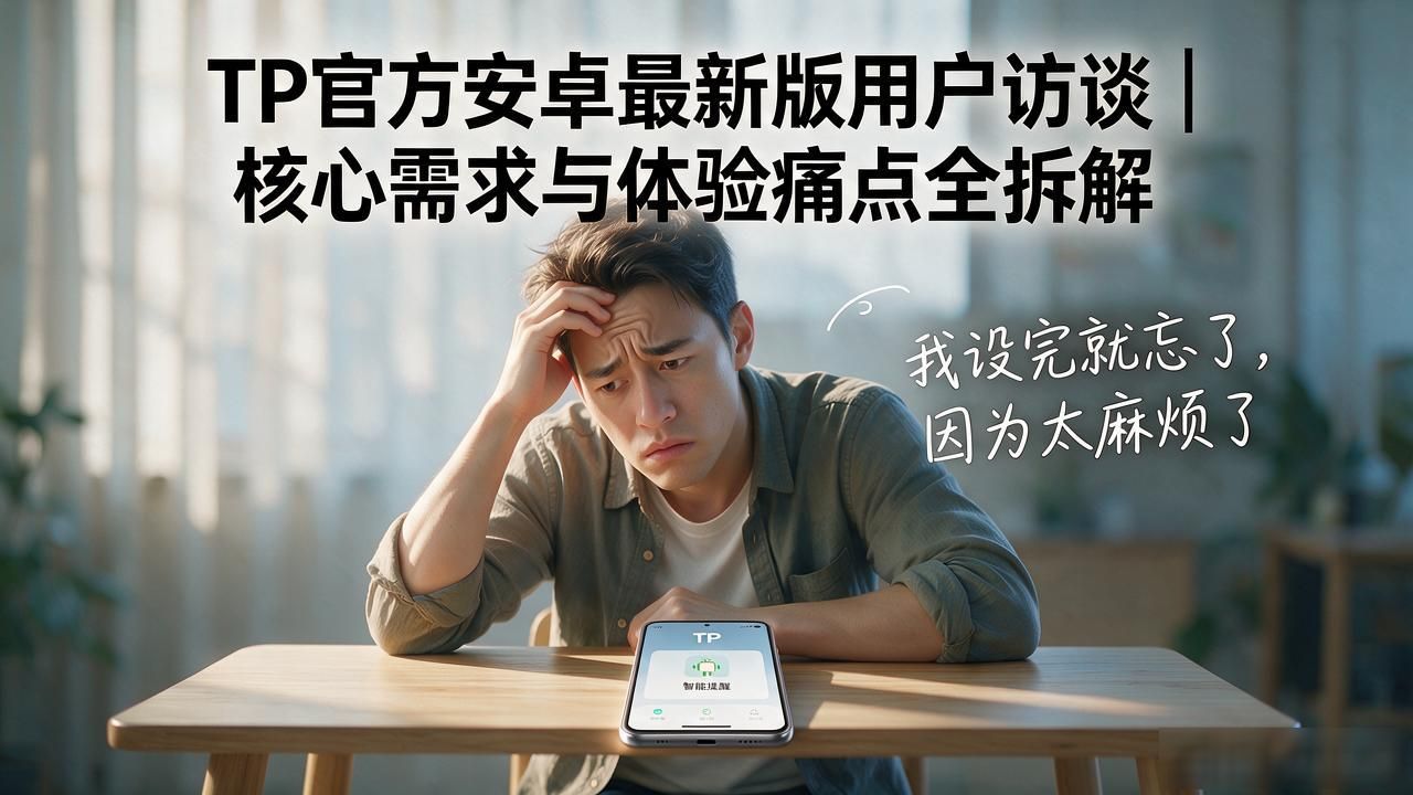 TP官方安卓最新版用户访谈｜核心需求与体验痛点全拆解