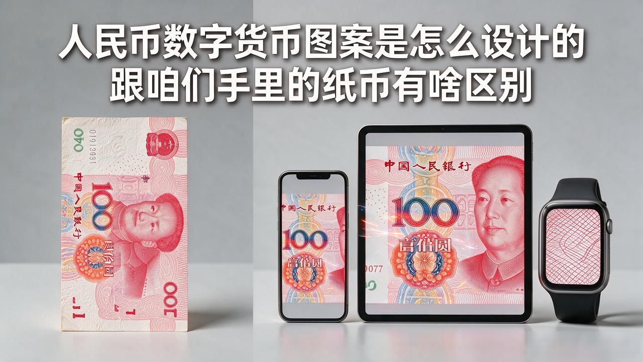 人民币数字货币图案是怎么设计的 跟咱们手里的纸币有啥区别