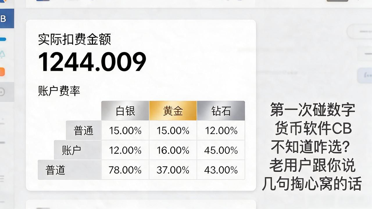 第一次碰数字货币软件CB不知道咋选？老用户跟你说几句掏心窝的话