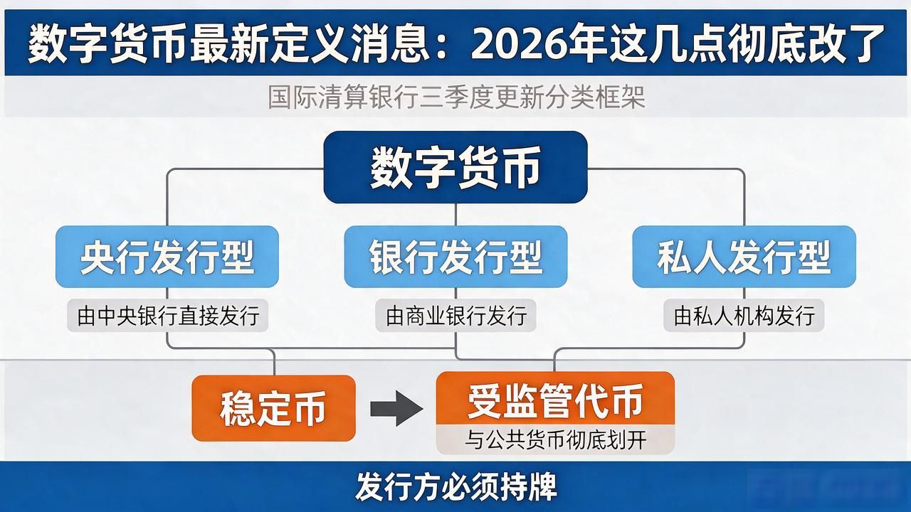 数字货币最新定义消息：2026年这几点说法彻底改了