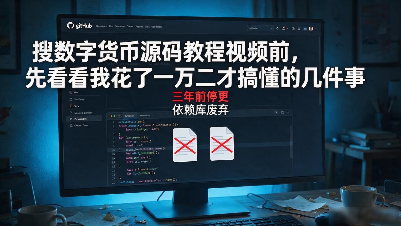 搜数字货币源码教程视频前，先看看我花了一万二才搞懂的几件事