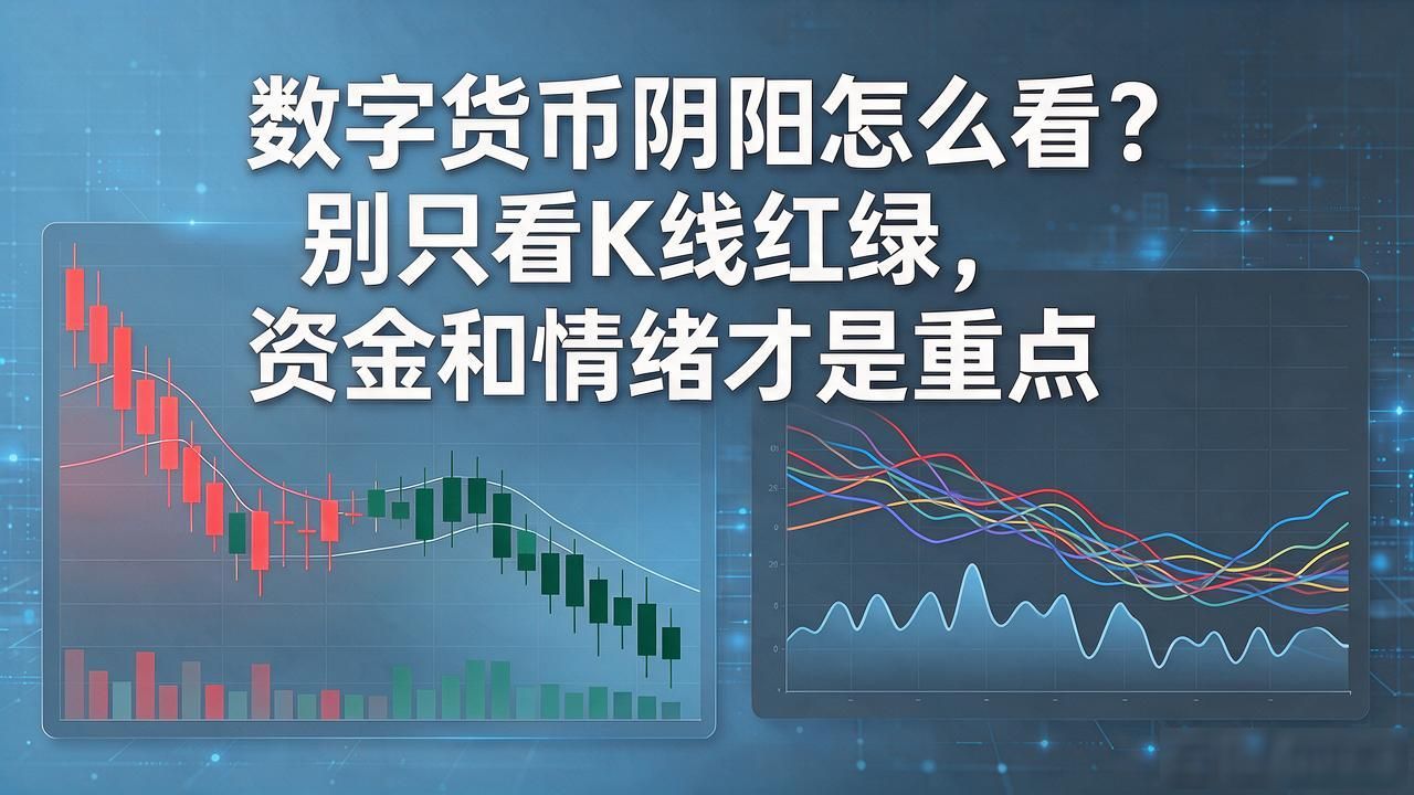 数字货币阴阳怎么看？别只看K线红绿，资金和情绪才是重点