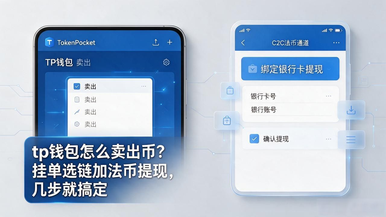 tp钱包怎么卖出币？挂单选链加法币提现，几步就搞定