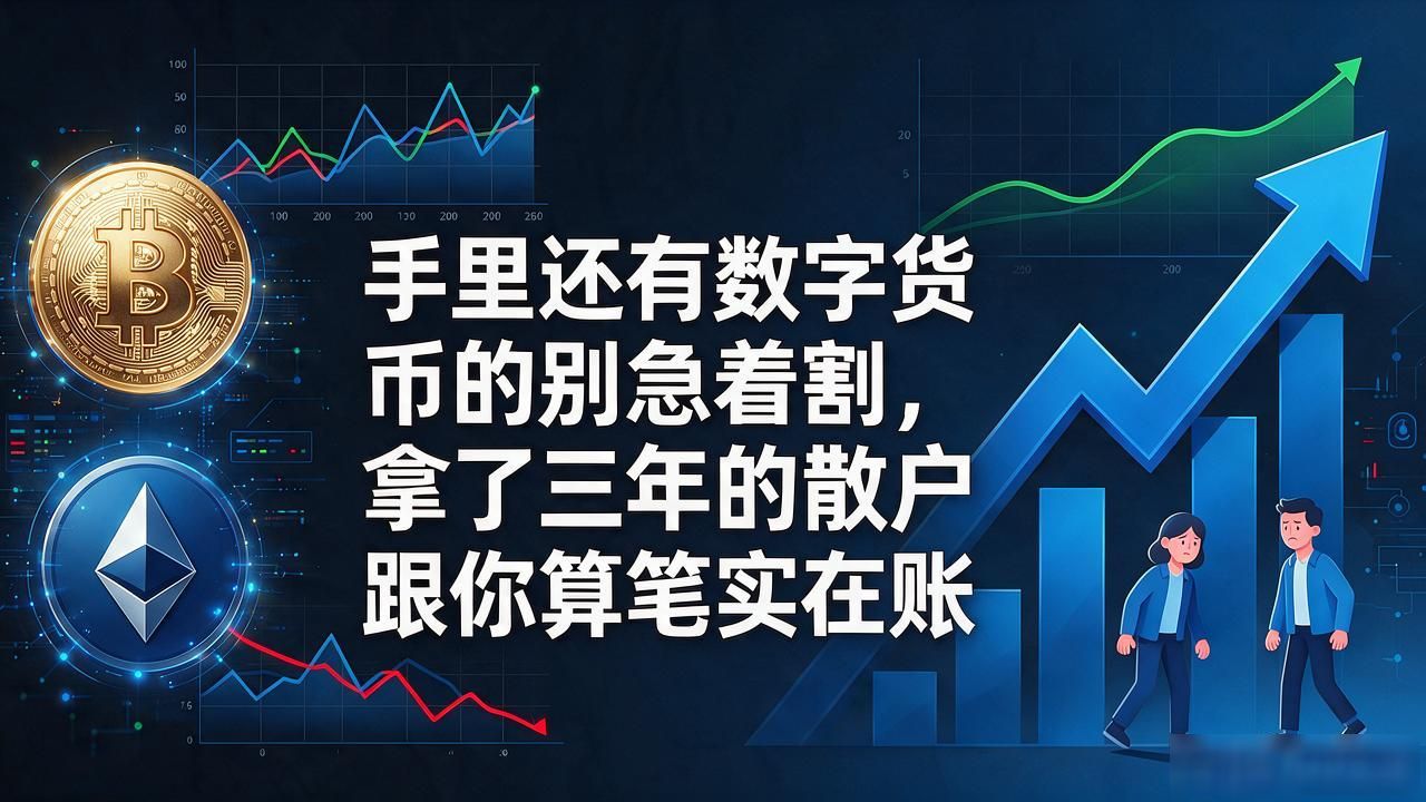 手里还有数字货币的别急着割，拿了三年的散户跟你算笔实在账