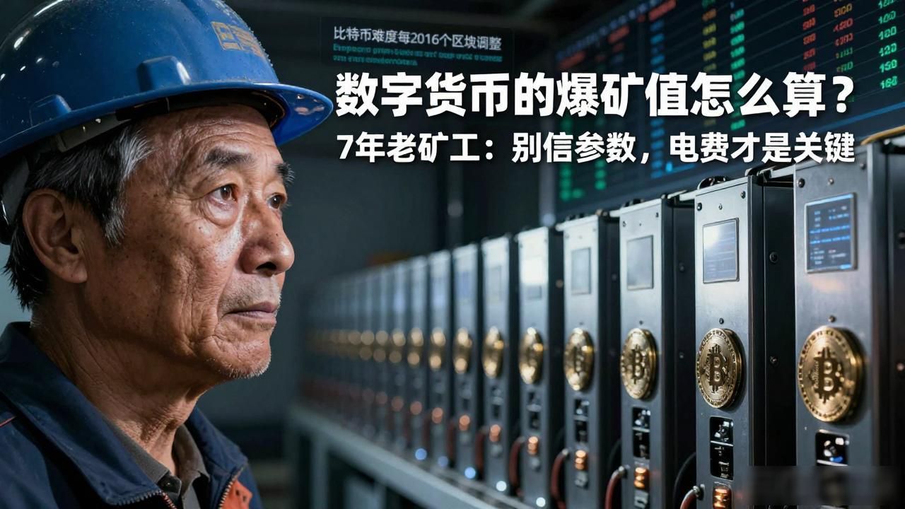 数字货币的爆矿值怎么算？7年老矿工：别信参数，电费才是关键