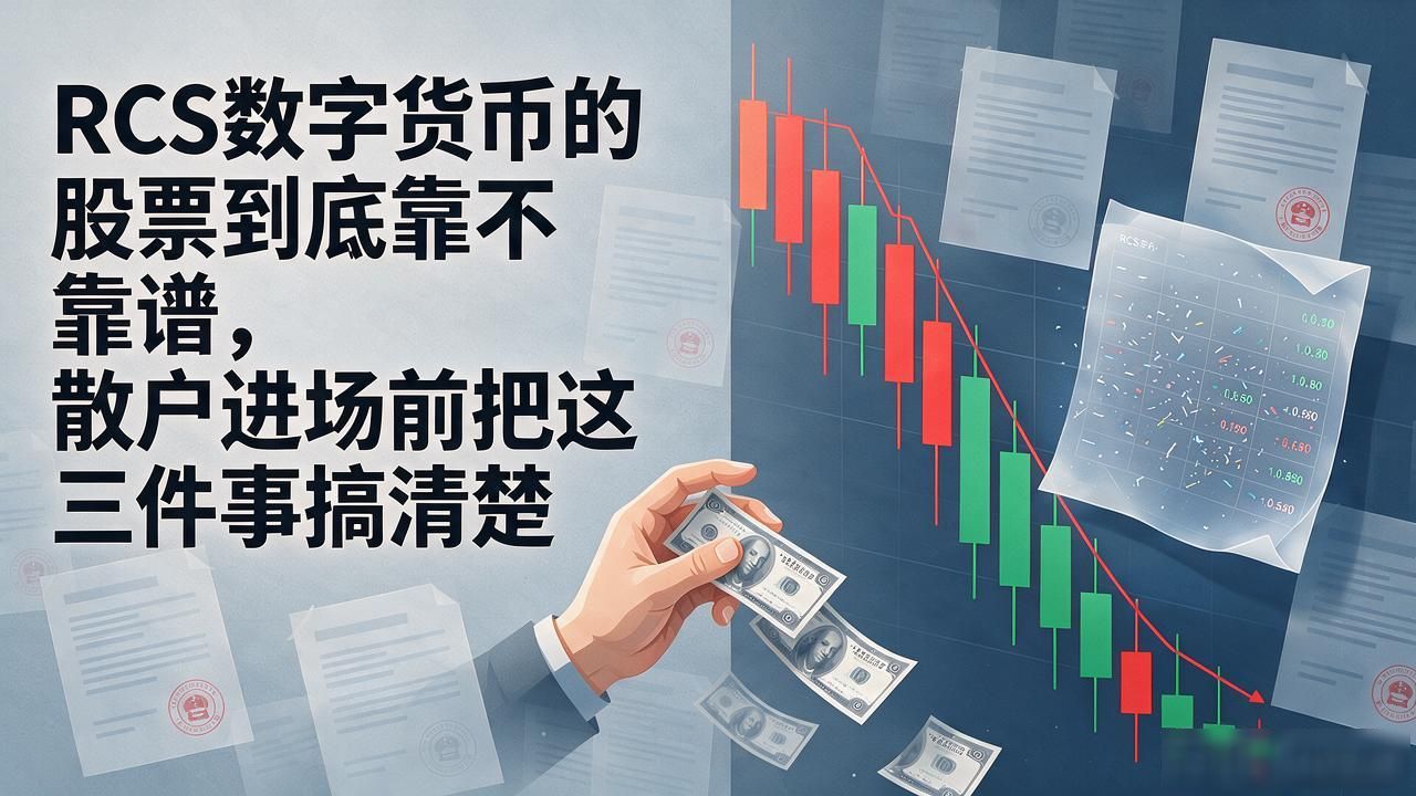 RCS数字货币的股票到底靠不靠谱，散户进场前把这三件事搞清楚