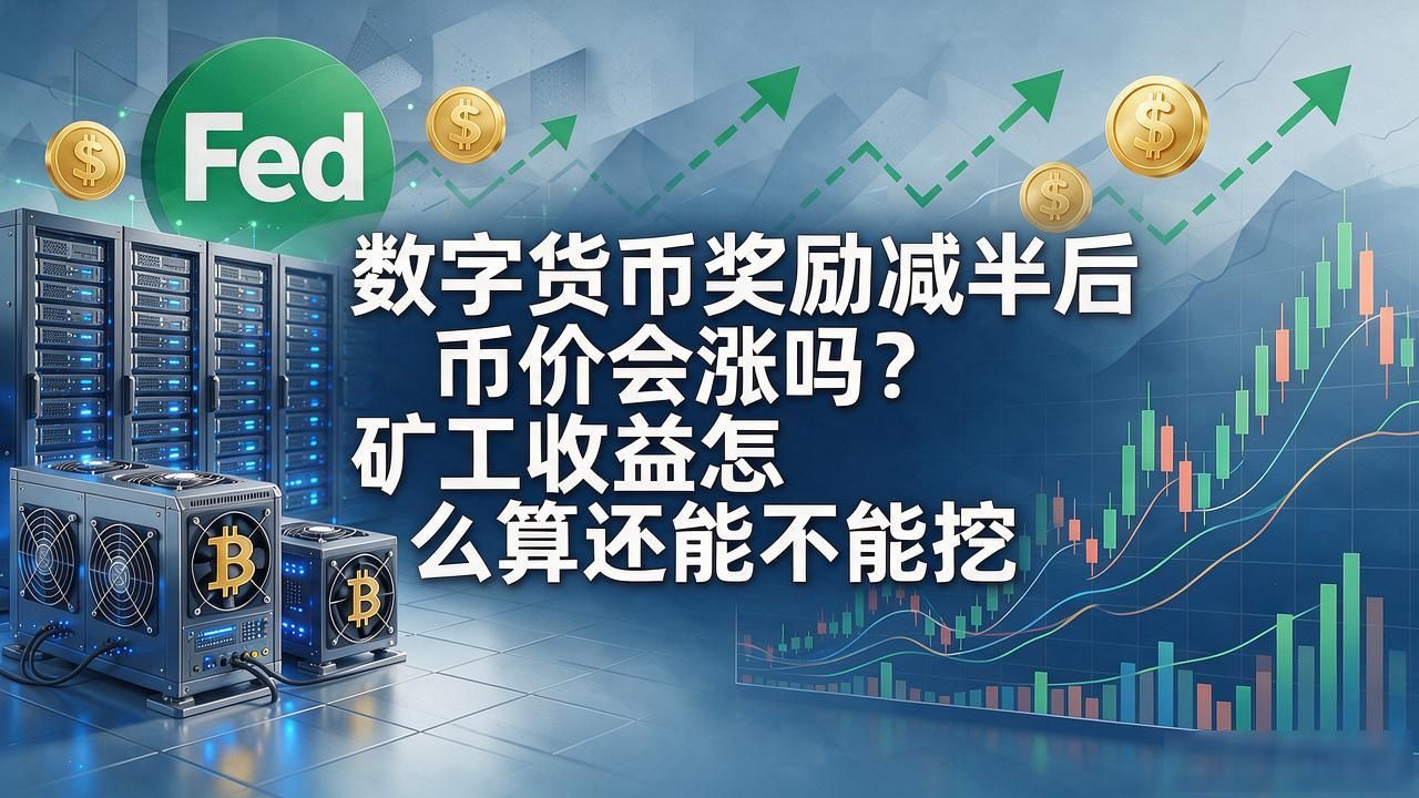 数字货币奖励减半后币价会涨吗？矿工收益怎么算还能不能挖