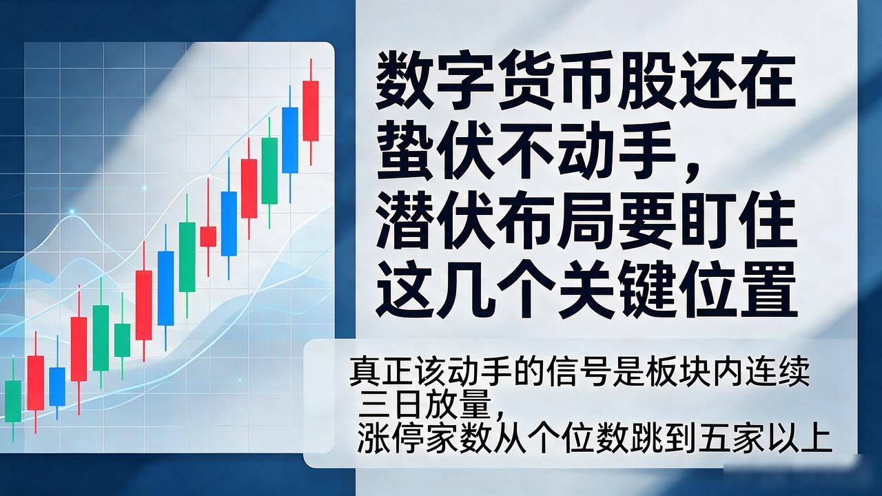 数字货币股还在蛰伏不动手，潜伏布局要盯住这几个关键位置