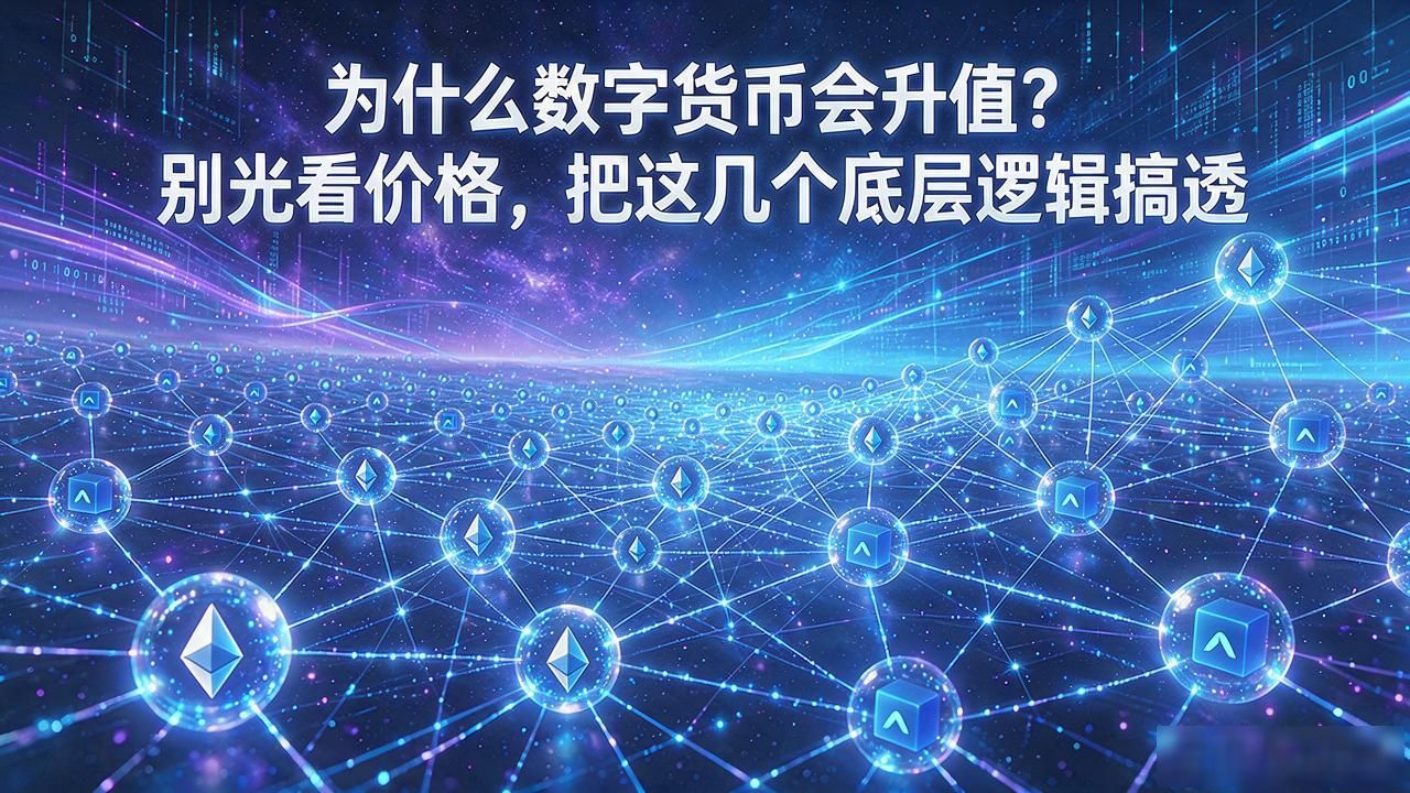 为什么数字货币会升值？别光看价格，把这几个底层逻辑搞透
