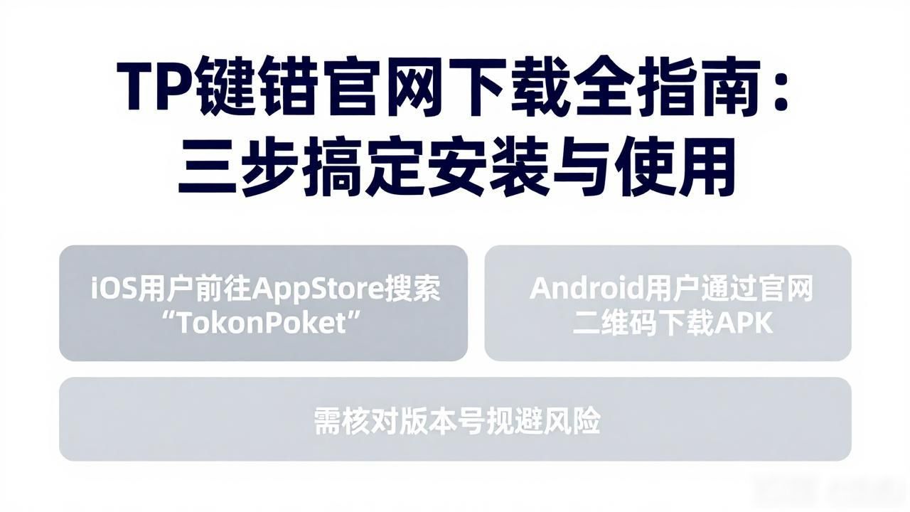 TP钱包官网下载全指南:三步搞定安装与使用