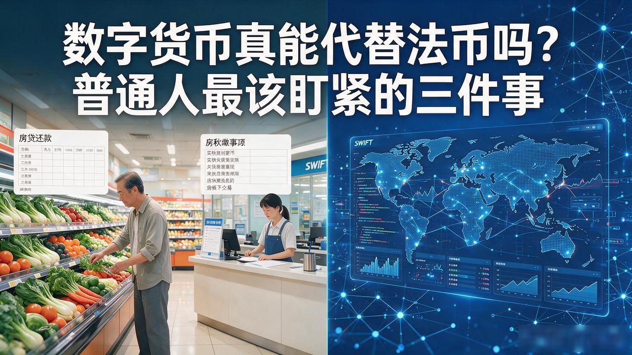 数字货币真能代替法币吗？普通人最该盯紧的三件事
