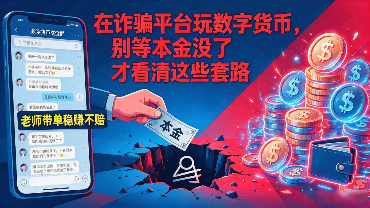 在诈骗平台玩数字货币，别等本金没了才看清这些套路