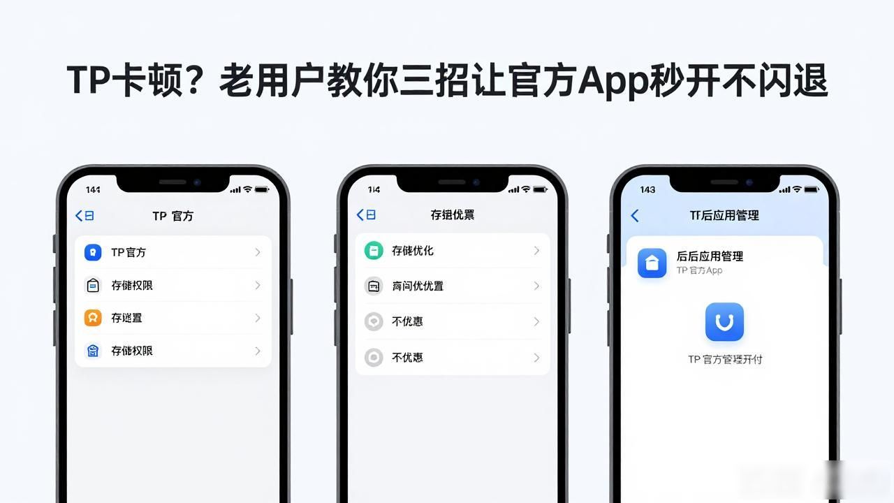 TP卡顿？老用户教你三招让官方App秒开不闪退