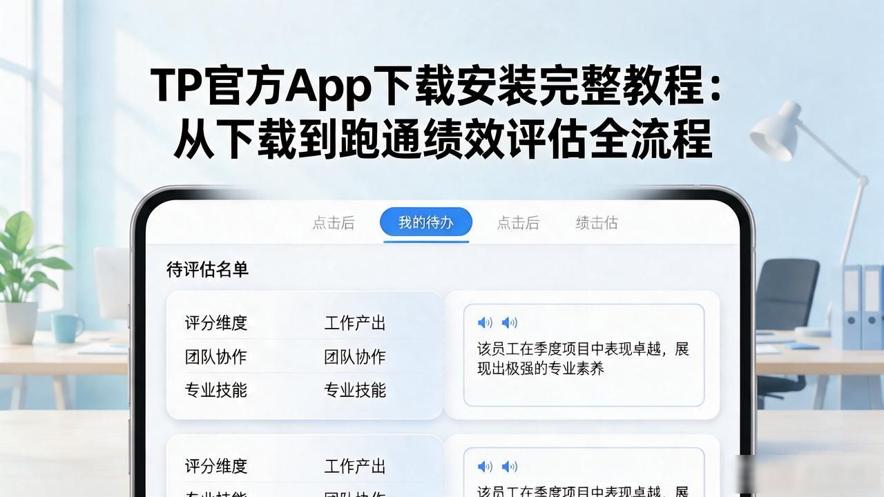 TP官方App下载安装完整教程：从下载到跑通绩效评估全流程