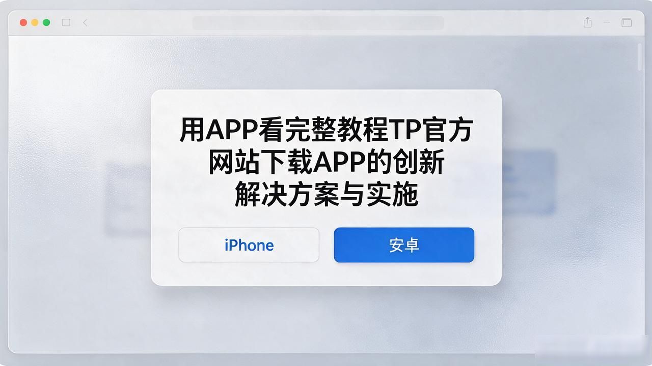 TP官网下载APP创新方案与实施,从方案到落地的实操记录