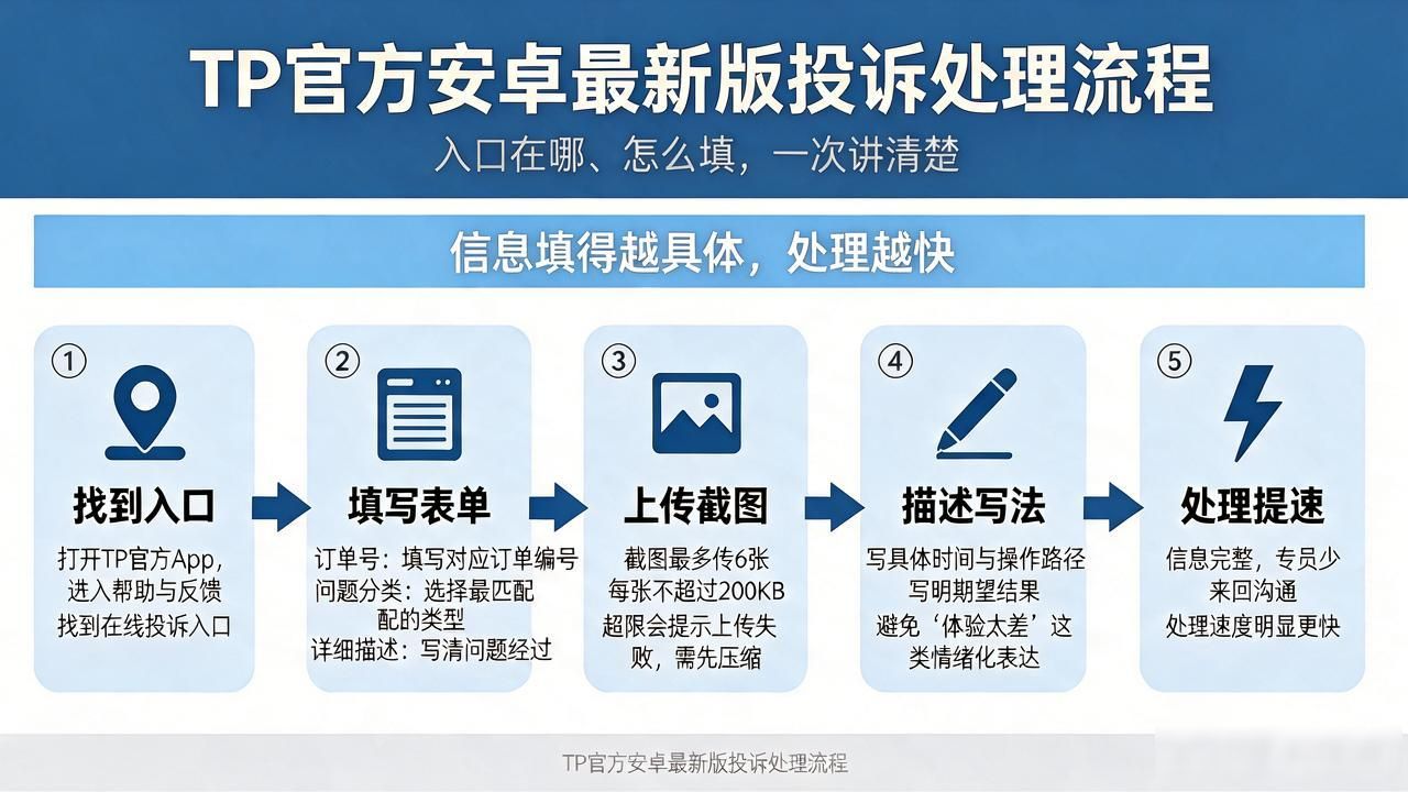 TP官方安卓最新版投诉处理流程，入口在哪怎么填我讲清楚