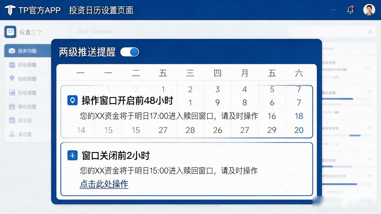 tp官方app下载后怎么设投资日历，资金操作不踩点