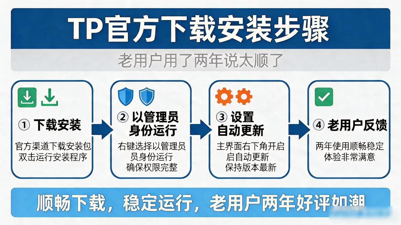 tp官方下载安装步骤，老用户用了两年说太顺了
