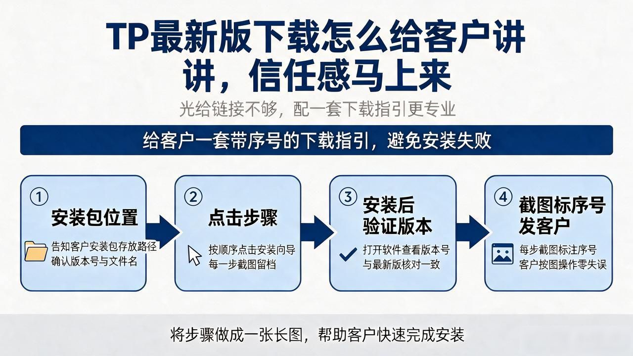 TP最新版下载怎么给客户讲，信任感马上来
