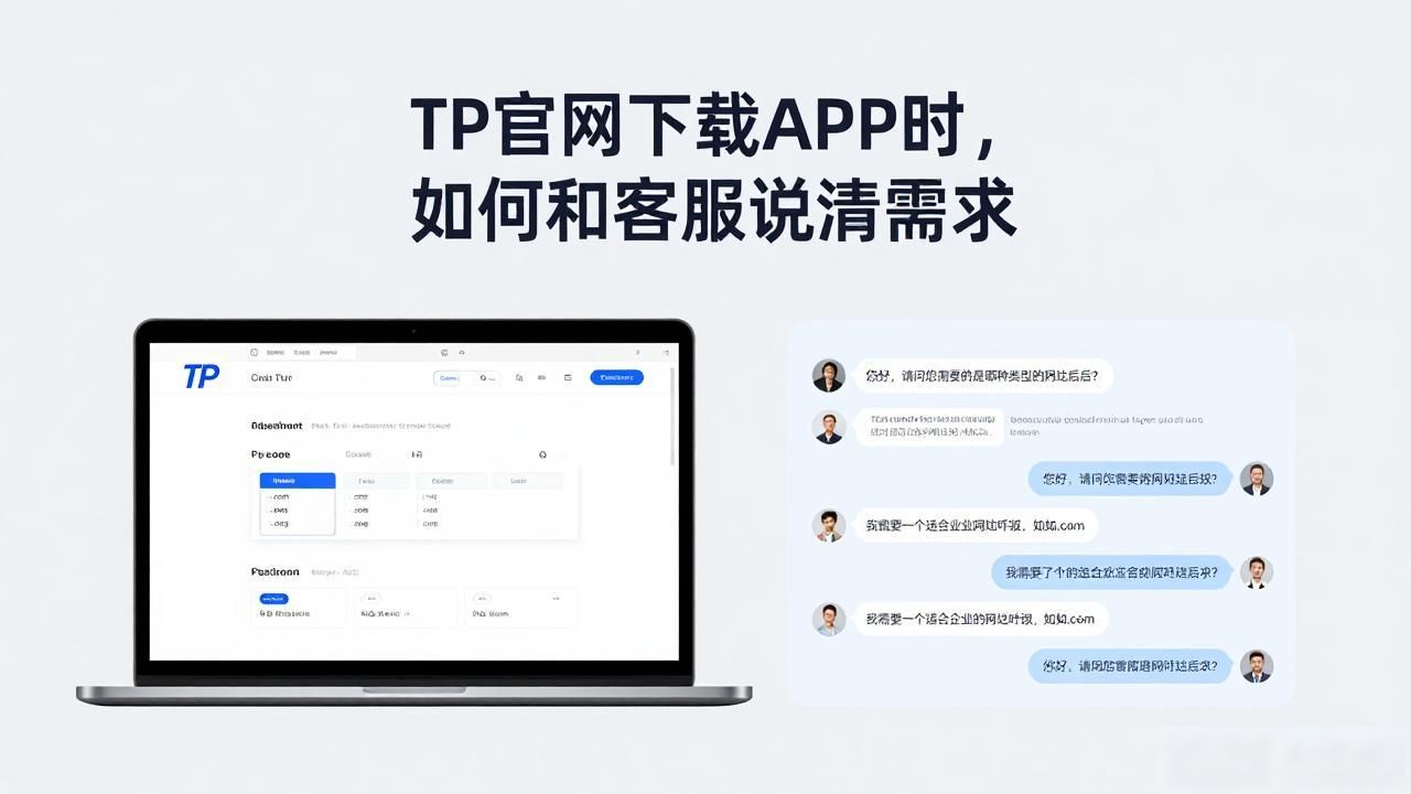 TP官网下载APP时，如何和客服说清需求