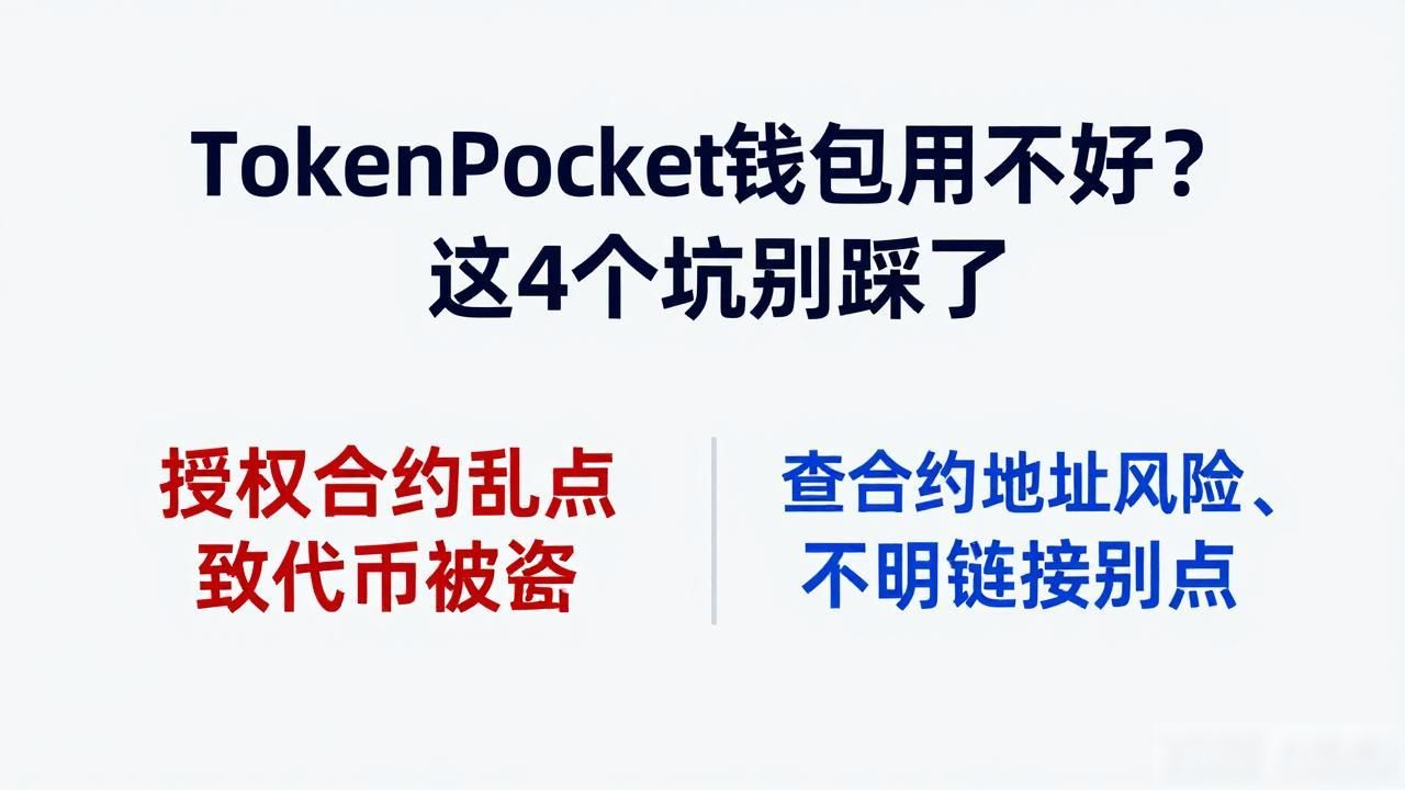 TokenPocket钱包用不好？这4个坑别踩了